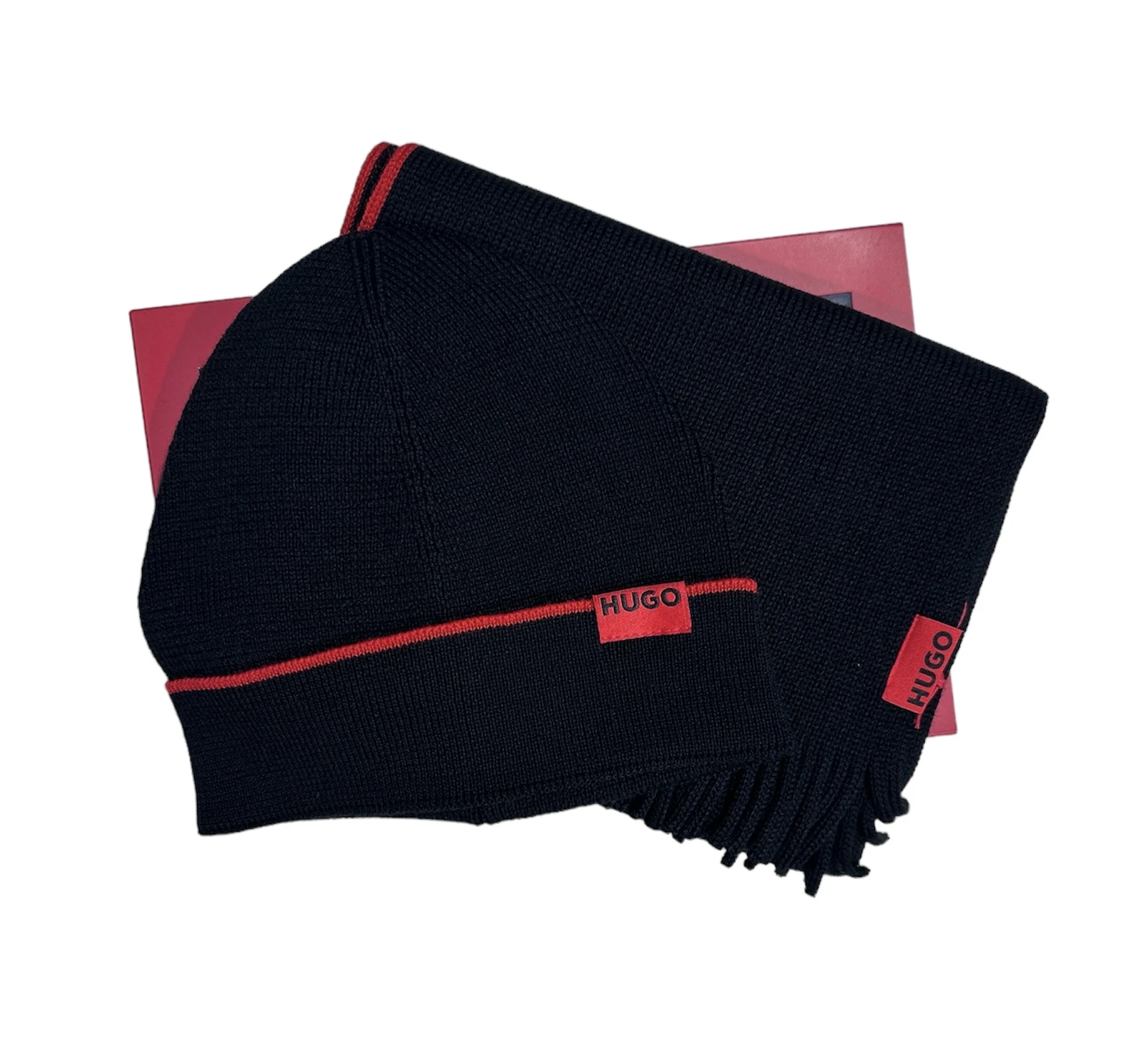 HUGO Set aus Schal & Mütze ZASCHEL SET – Bild 2