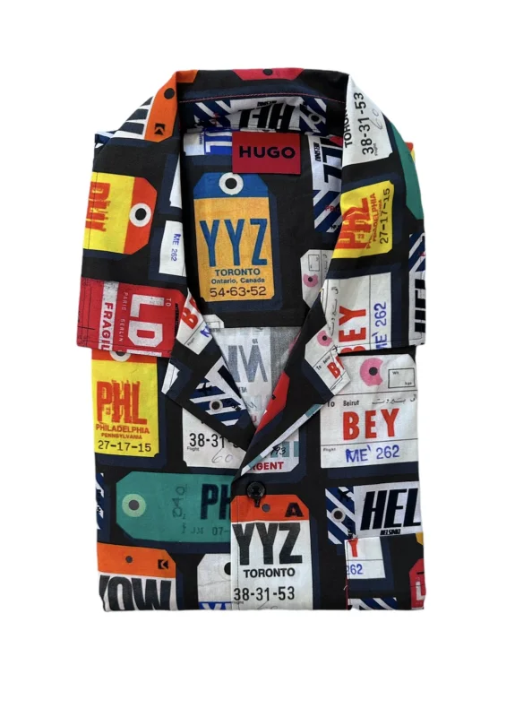 HUGO Kurzarmhemd EGEENO