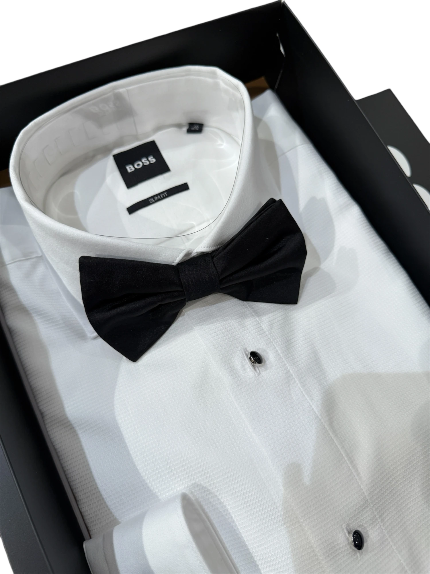 Geschenkset Slim Fit Hemd mit Fliege – Bild 3
