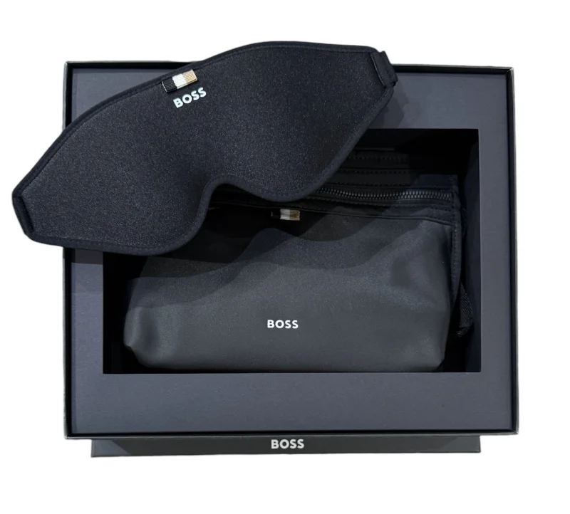 BOSS HBB Geschenkset Kulturbeutel & Schlafmaske
