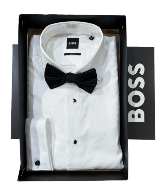 BOSS HBB Geschenkset Slim Fit Hemd mit Fliege