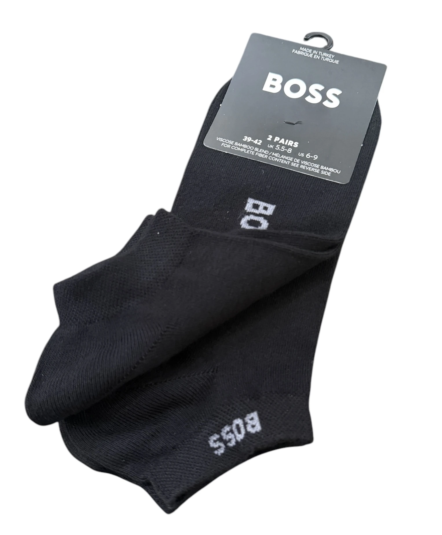 BOSS HBB Sneakersocken im Doppelpack 2P AS LOGO BAMBOO – Bild 2
