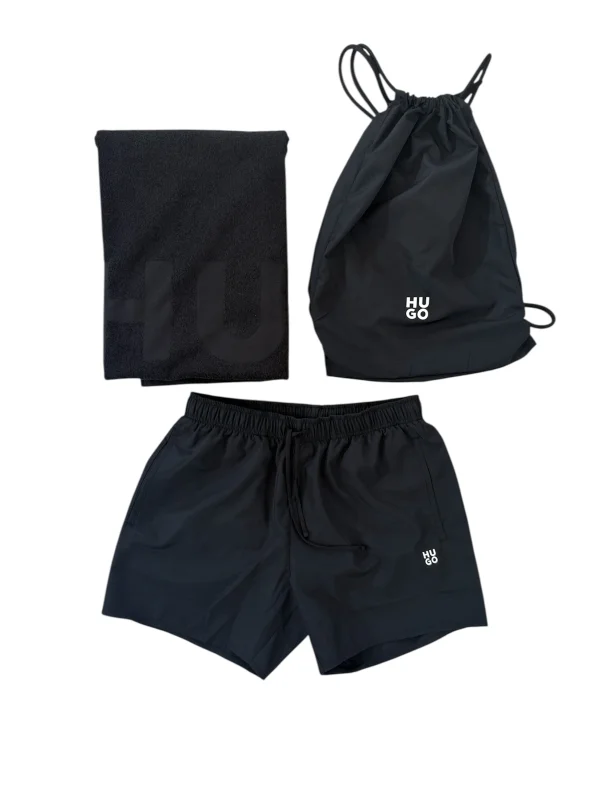 HUGO Geschenkset Badeshorts & Handtuch CRUISE Y