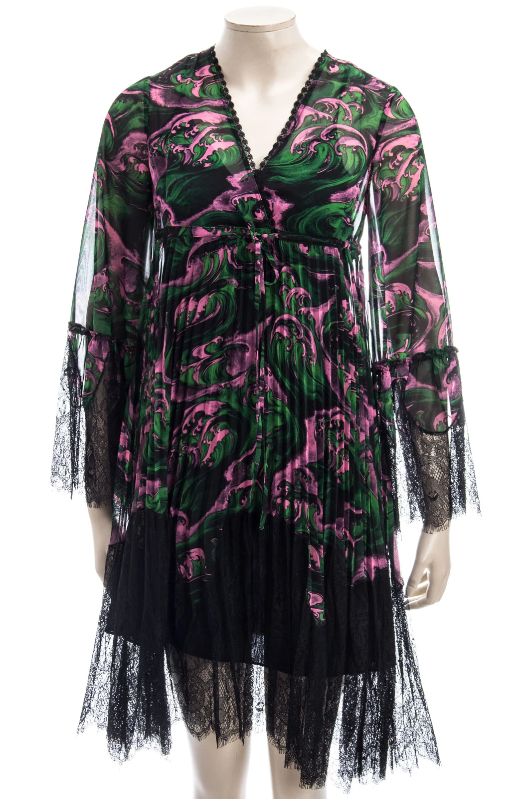 MCQ ALEXANDER MCQUEEN Kleid VOLUME HYBRID PLEATED DRESS – Bild 2
