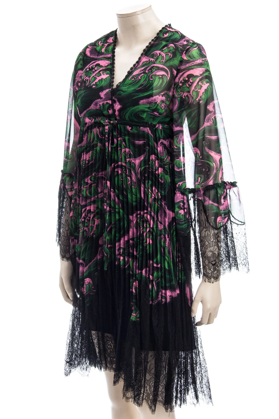 MCQ ALEXANDER MCQUEEN Kleid VOLUME HYBRID PLEATED DRESS – Bild 3