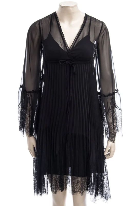 MCQ ALEXANDER MCQUEEN Kleid VOLUME HYBRID PLEATED DRESS