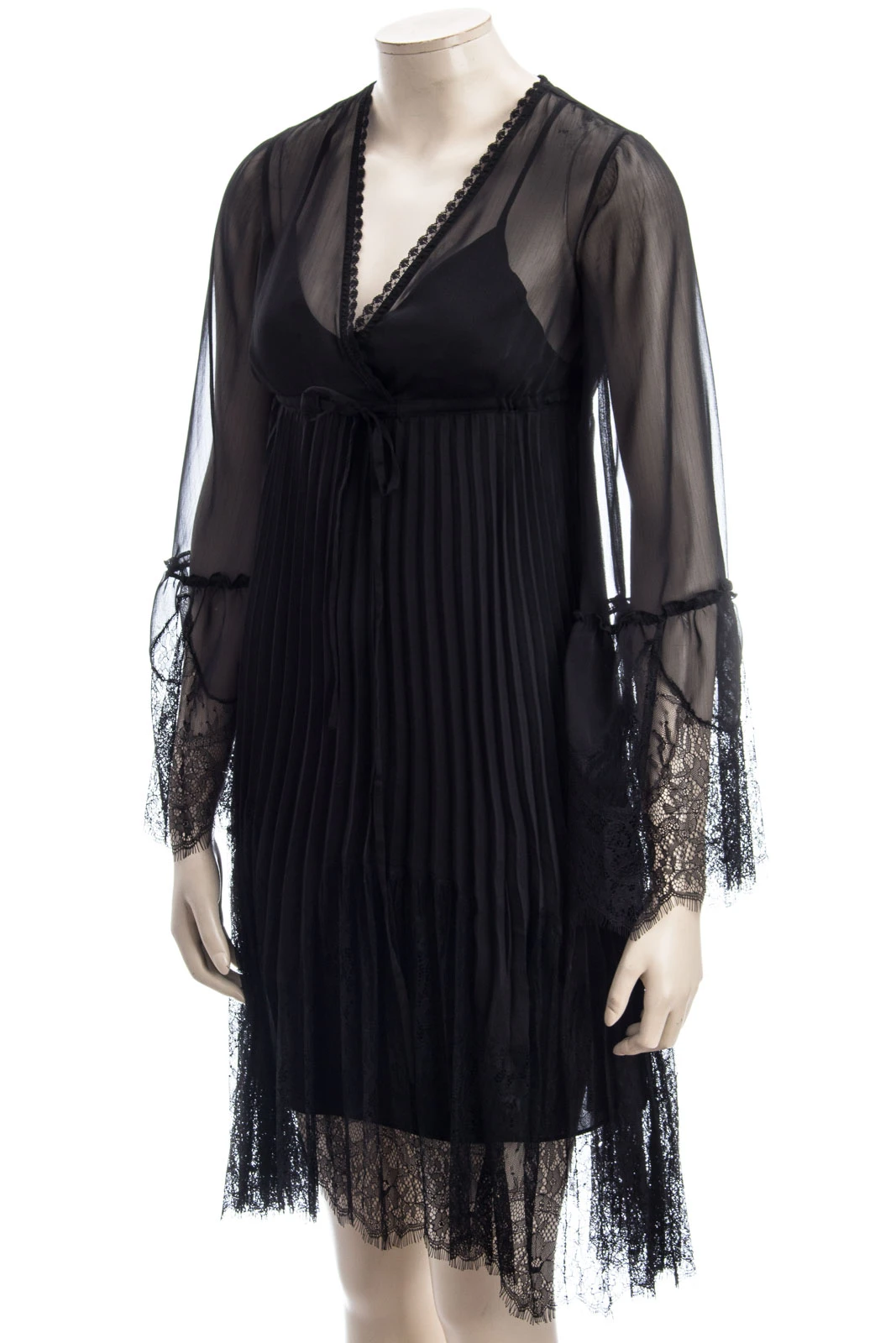 MCQ ALEXANDER MCQUEEN Kleid VOLUME HYBRID PLEATED DRESS – Bild 2