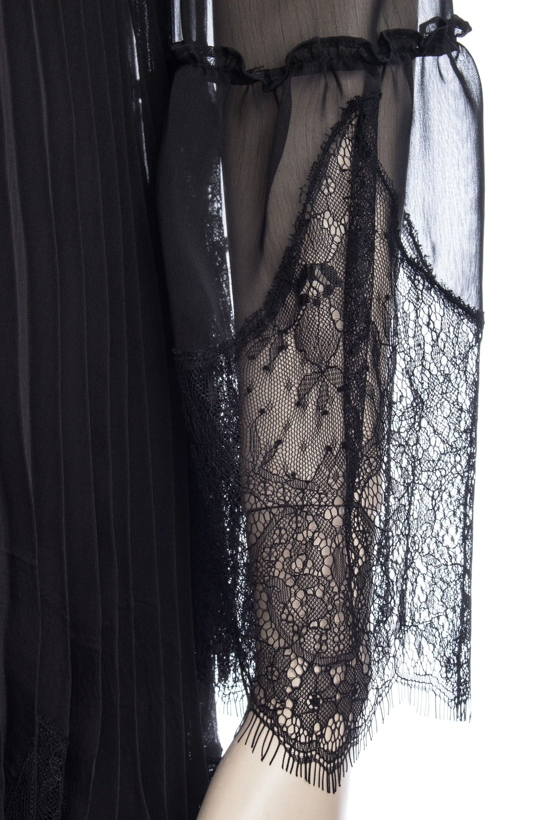 MCQ ALEXANDER MCQUEEN Kleid VOLUME HYBRID PLEATED DRESS – Bild 4