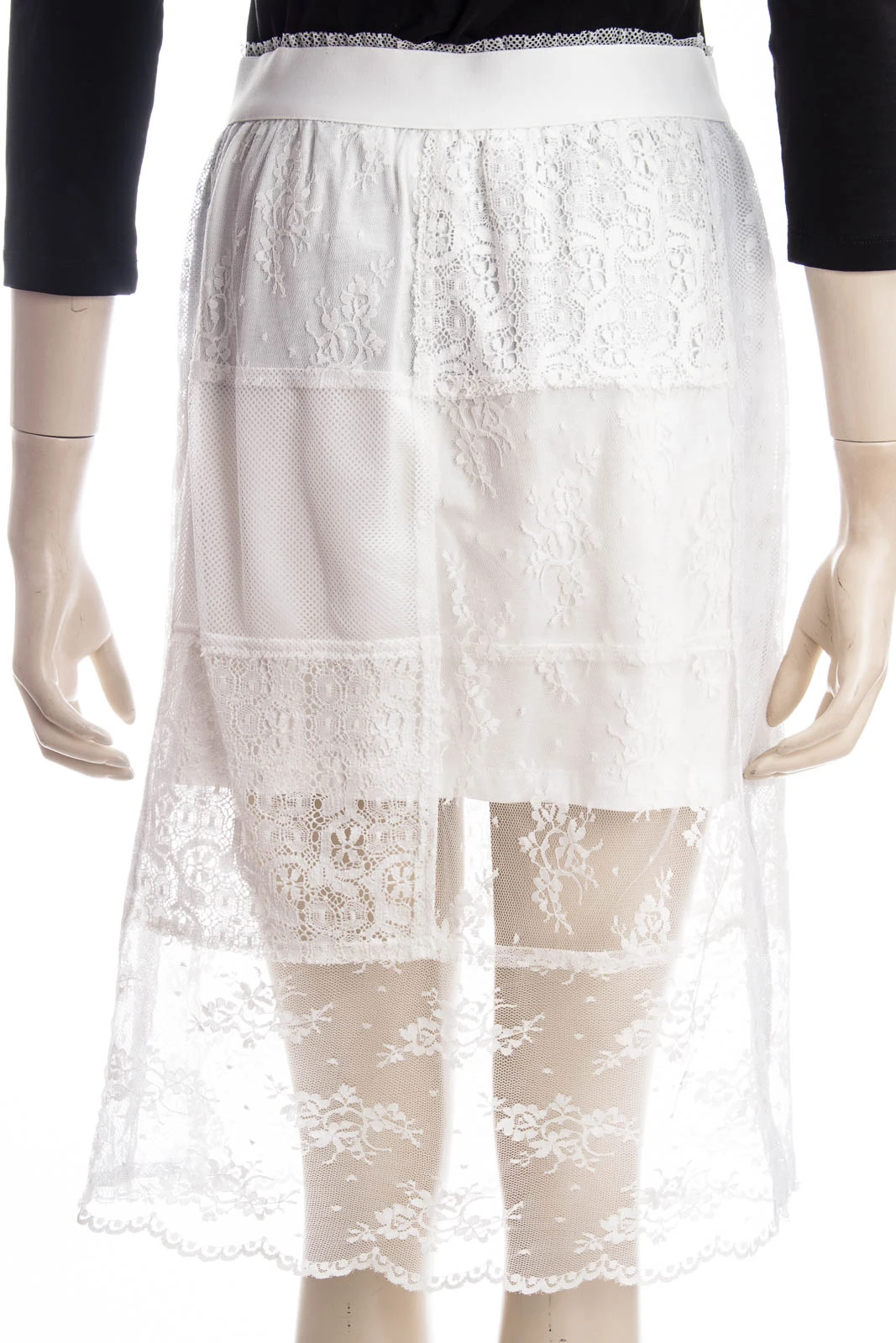 MCQ ALEXANDER MCQUEEN Rock SATSUKI SKIRT CUT UP LACE – Bild 3