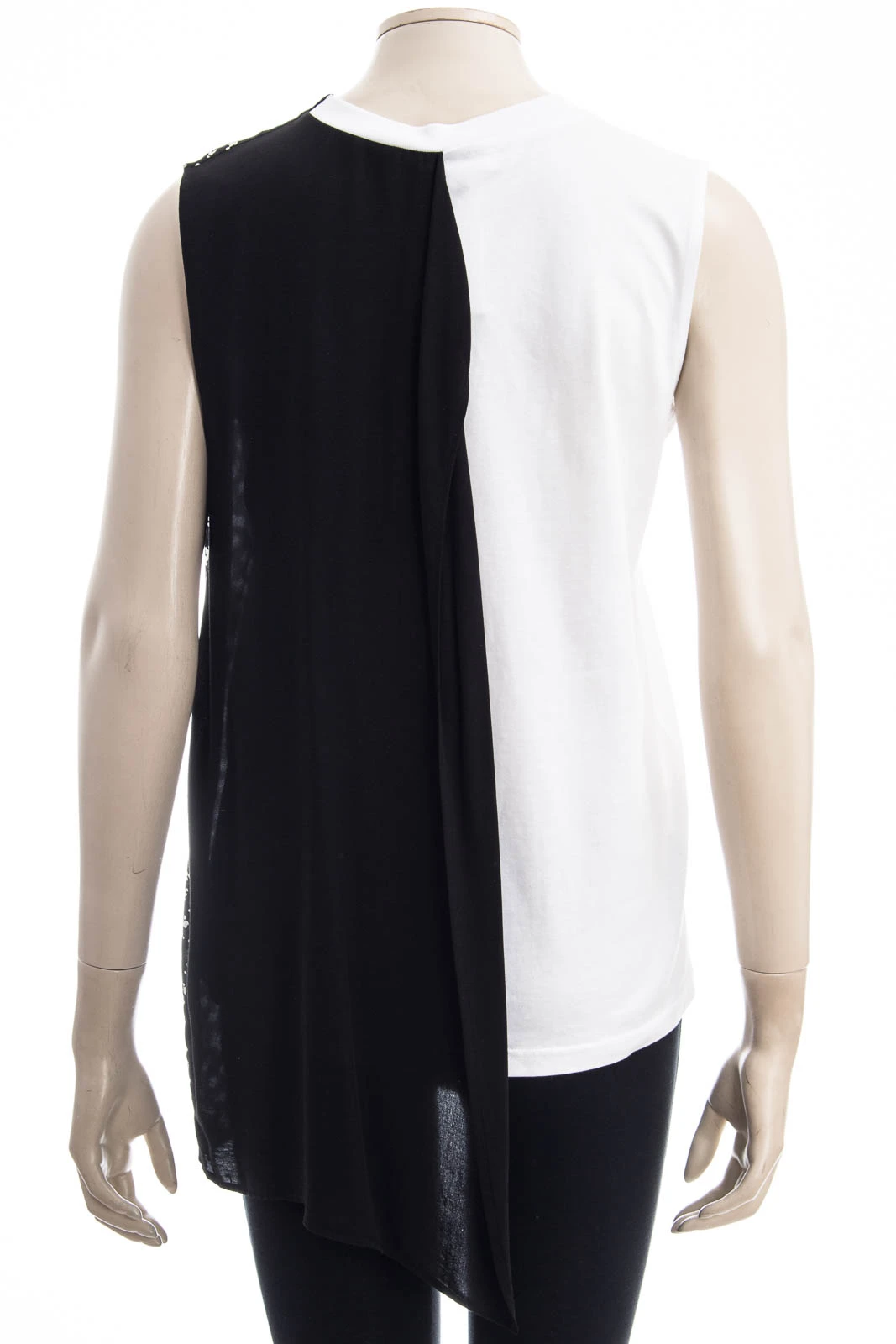 MCQ ALEXANDER MCQUEEN T-Shirt CUT UP KOMARI TOP CUT UP – Bild 3