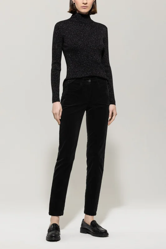 LUISA CERANO Hose SKINNY-VELVET-PANTS