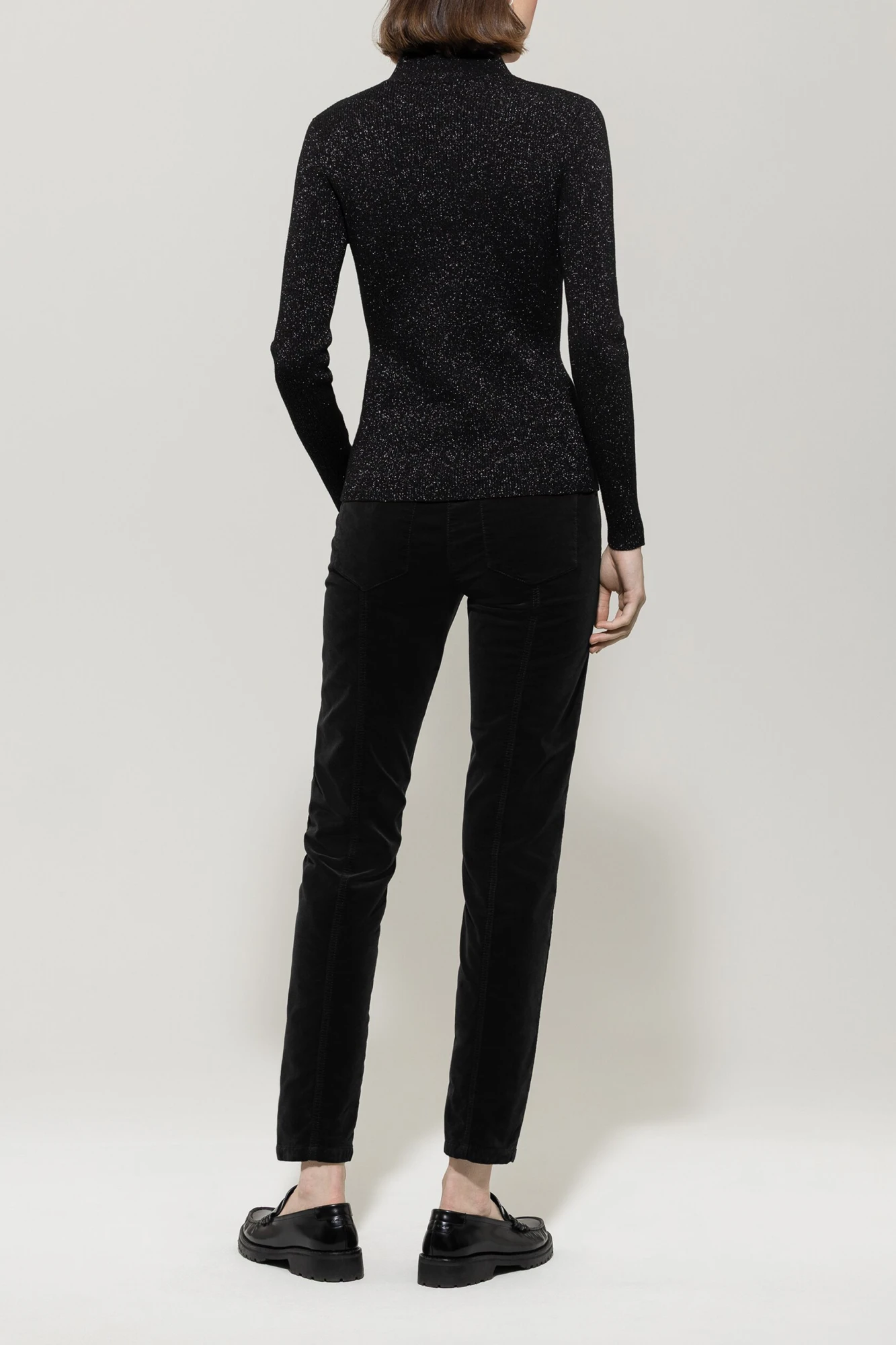 LUISA CERANO Hose SKINNY-VELVET-PANTS – Bild 3