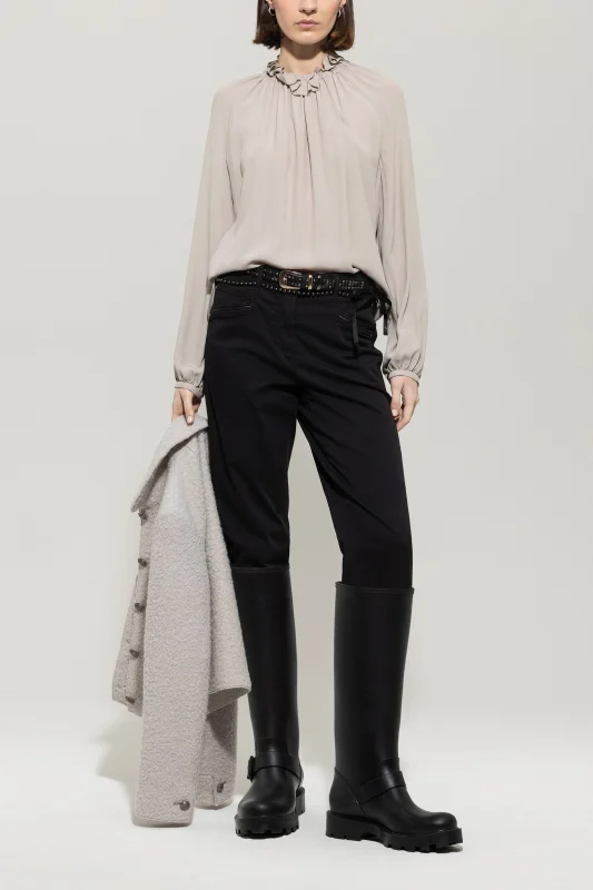 LUISA CERANO Hose HIGH-STRETCH-TAPERED-DENIM