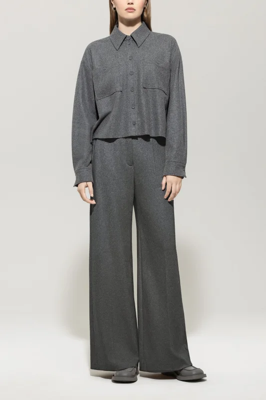 LUISA CERANO Hose FLANELL-WIDELEG-PANTS