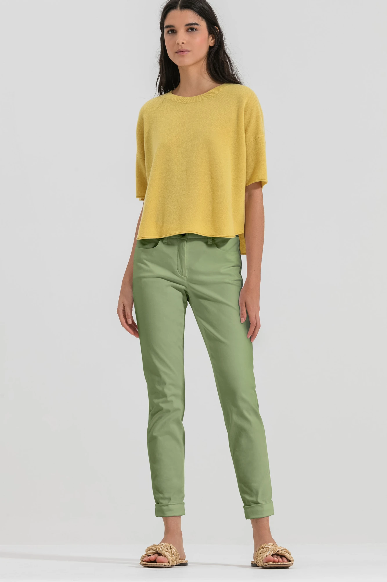 LUISA CERANO Chino HIGH-STRETCH-COLOUR-DENIM – Bild 2