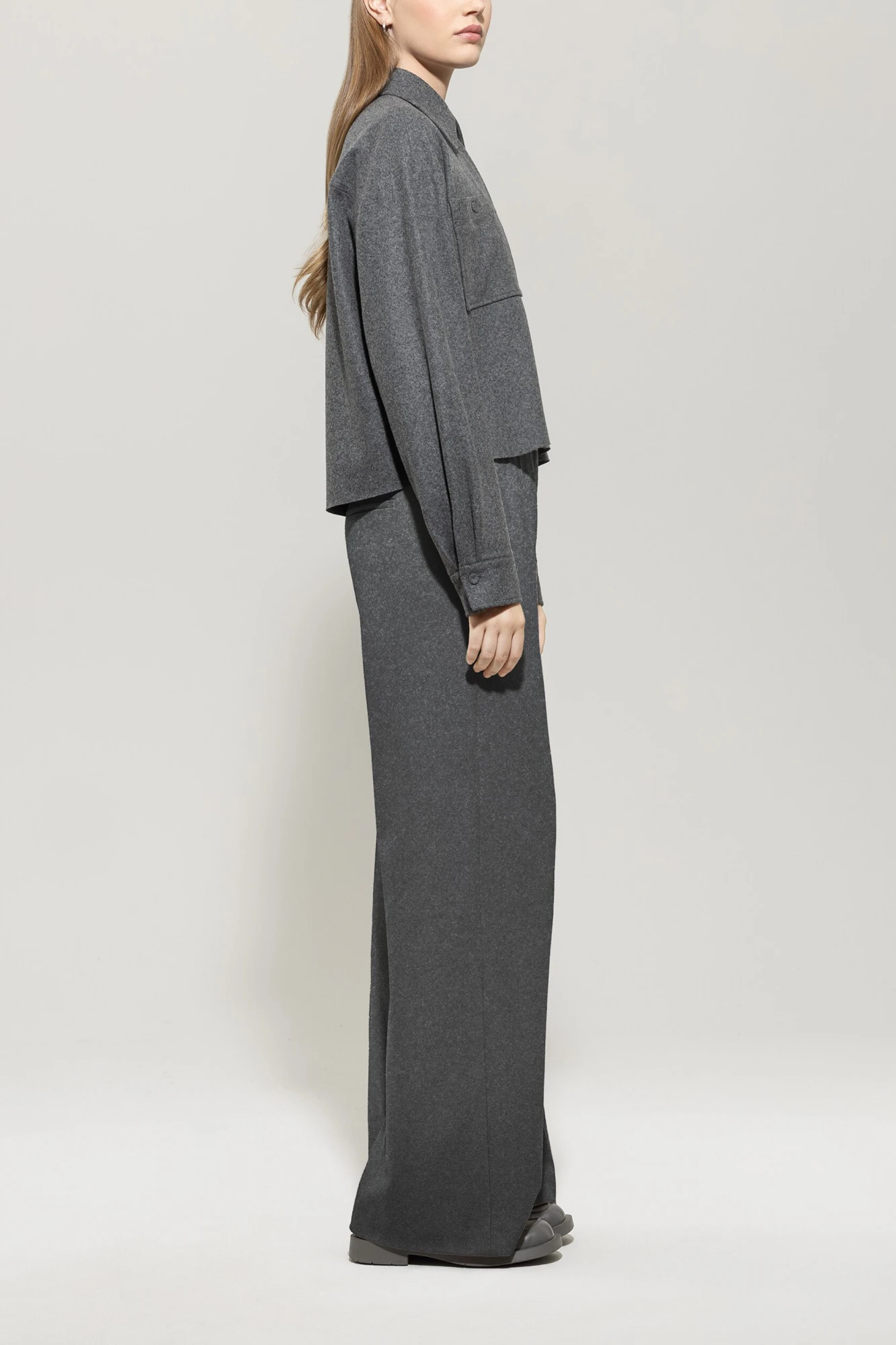 Hose FLANELL-WIDELEG-PANTS – Bild 2
