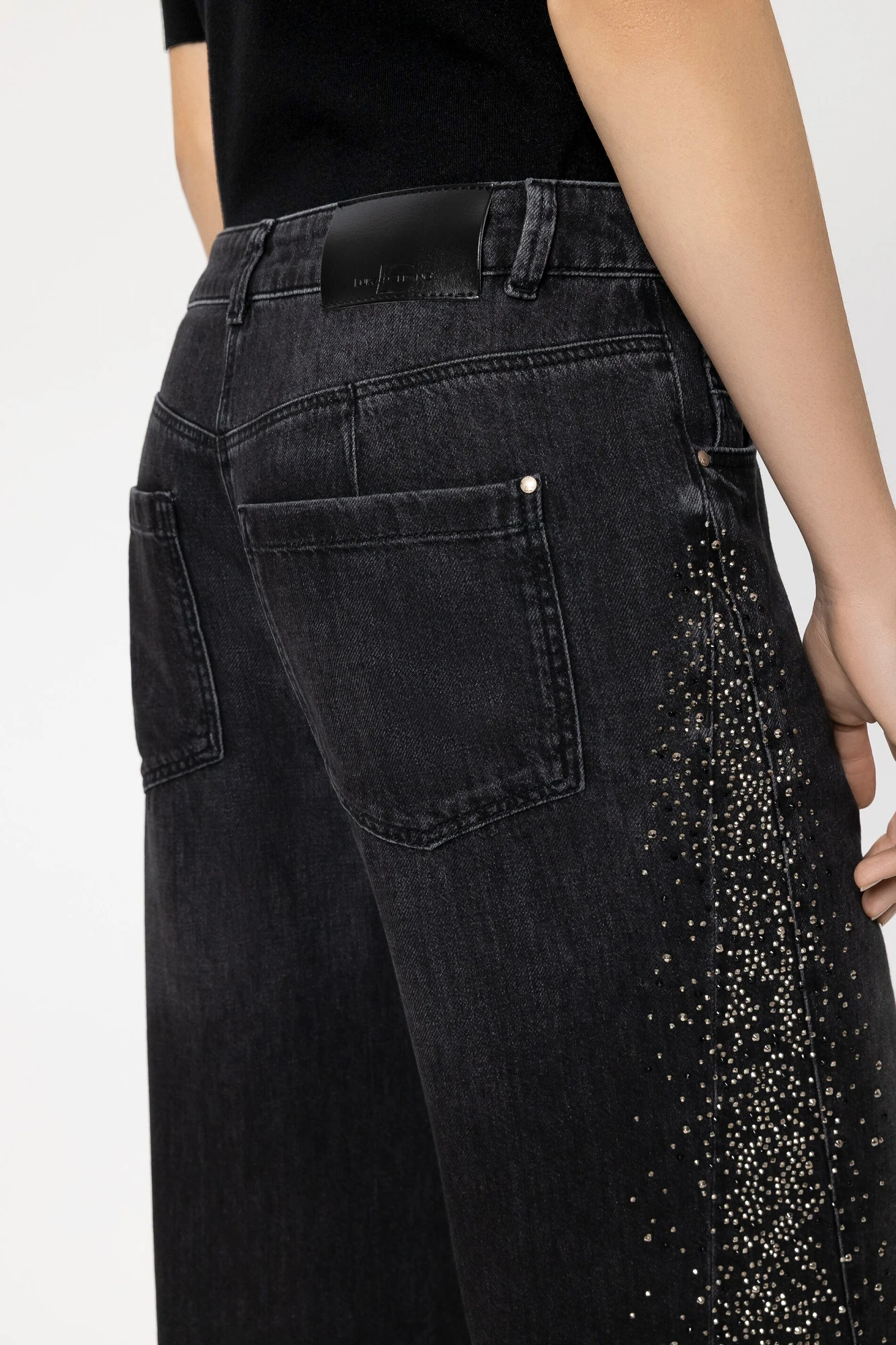 Jeans WIDELEG-BLACK-DENIM – Bild 4