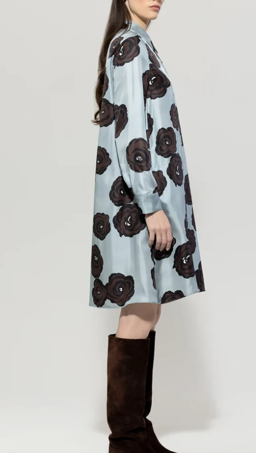 LUISA CERANO Kleid FLOWER-PRINT – Bild 2