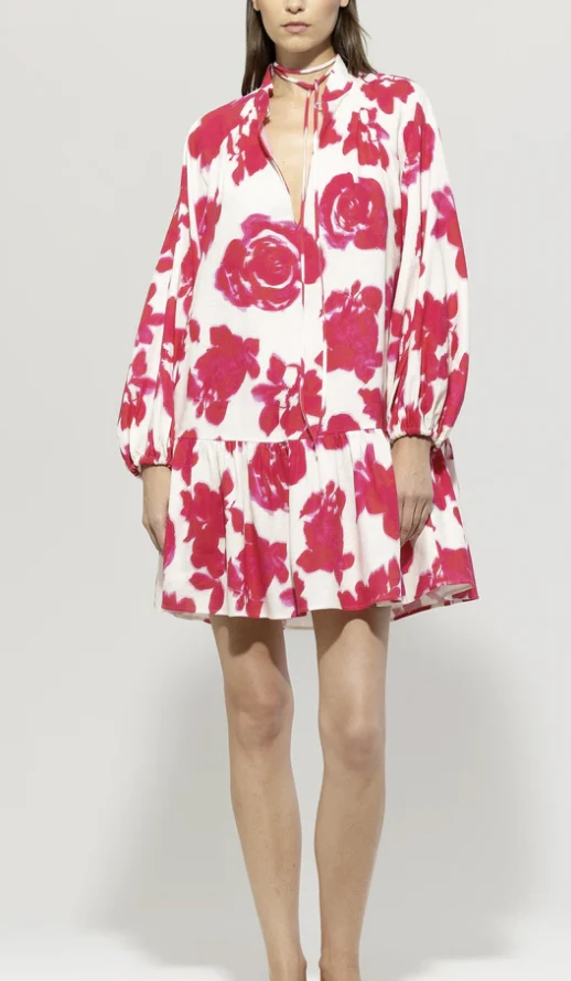 LUISA CERANO Minikleid ROSE-PRINT – Bild 2