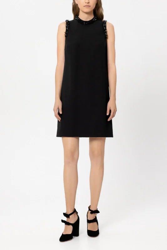 LUISA CERANO Kleid SHIFTDRESS mit Perlendetails