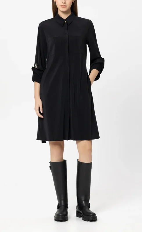 LUISA CERANO Hemdblusenkleid SOFTSHELL