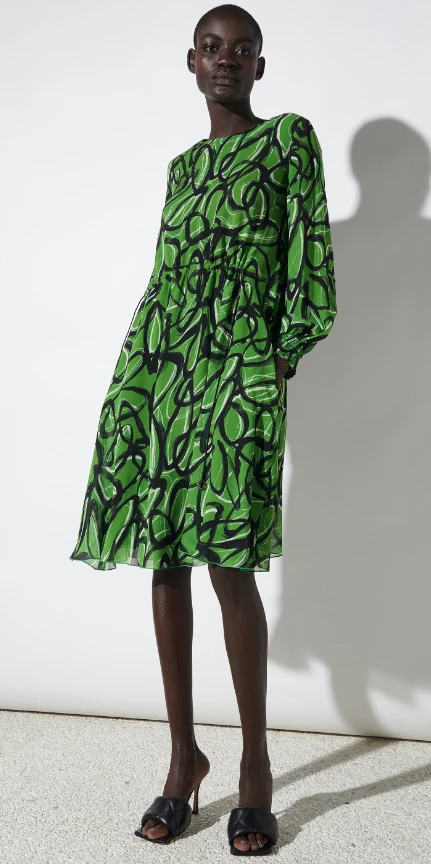 LUISA CERANO Midikleid GRAPHIC-PRINT – Bild 2