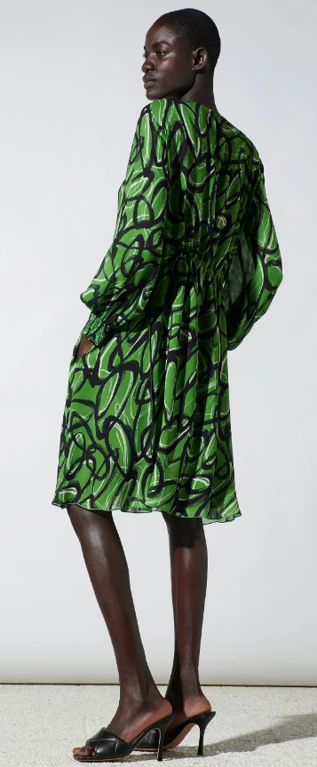 LUISA CERANO Midikleid GRAPHIC-PRINT – Bild 3