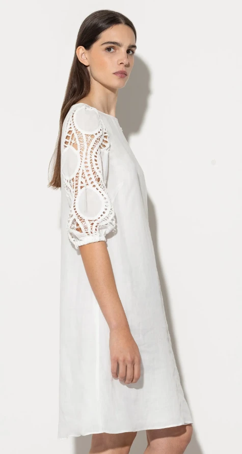 LUISA CERANO Kleid CROCHET-DETAILS – Bild 2