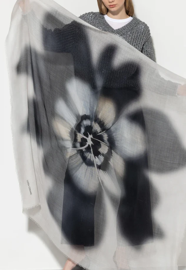 LUISA CERANO Tuch FLOWER-PRINT – Bild 2