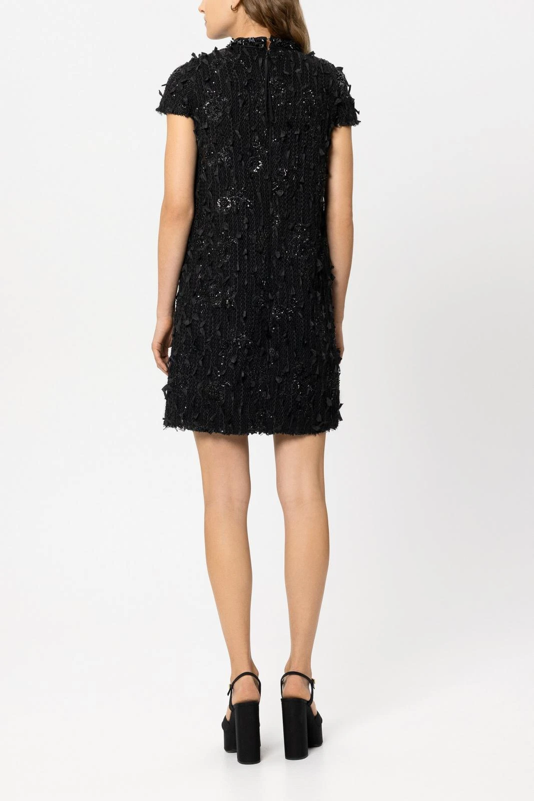 Kleid TWEED-SHIFTDRESS mit Perlen – Bild 3