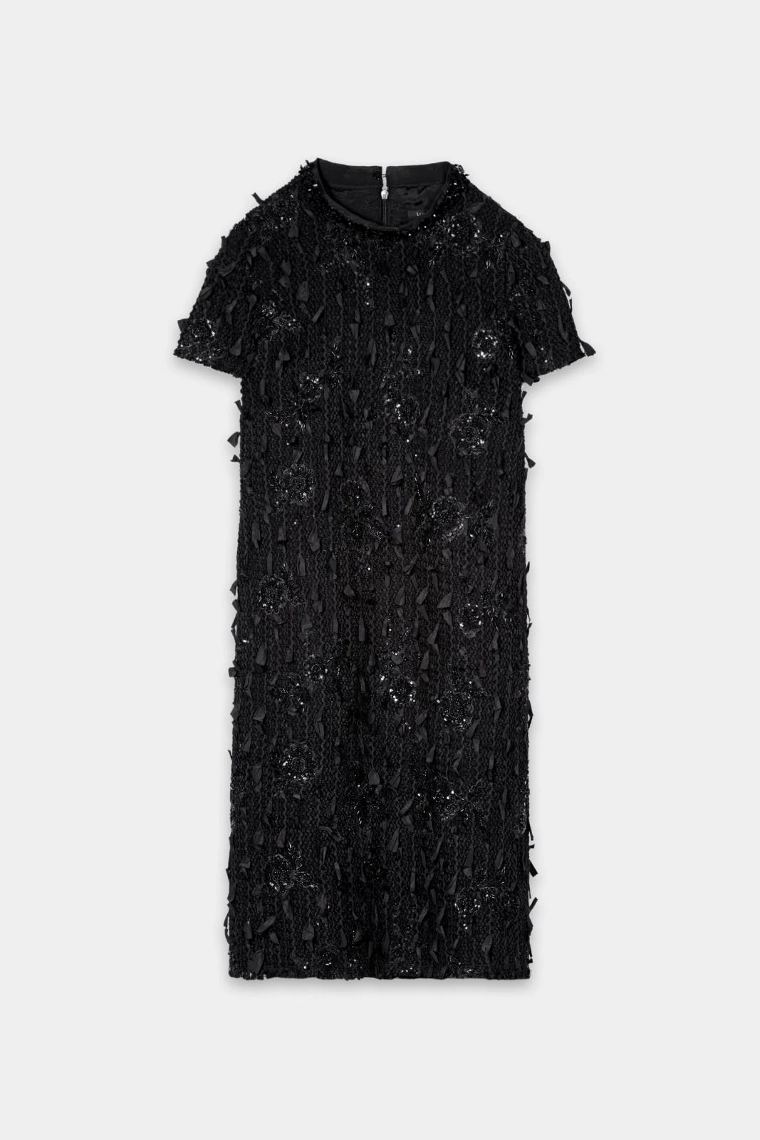 Kleid TWEED-SHIFTDRESS mit Perlen – Bild 5