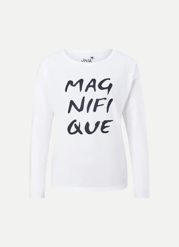 JUVIA Langarmshirt WASHED CO MAGNIFIQUE