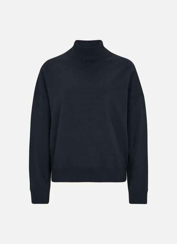 JUVIA Sweatshirt FLEECE SWEATER TURTLE NECK