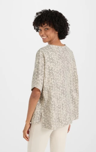 JUVIA Shirt FLEECE CAPE SWEATER TRIANGLES – Bild 2