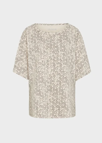 JUVIA Shirt FLEECE CAPE SWEATER TRIANGLES – Bild 3