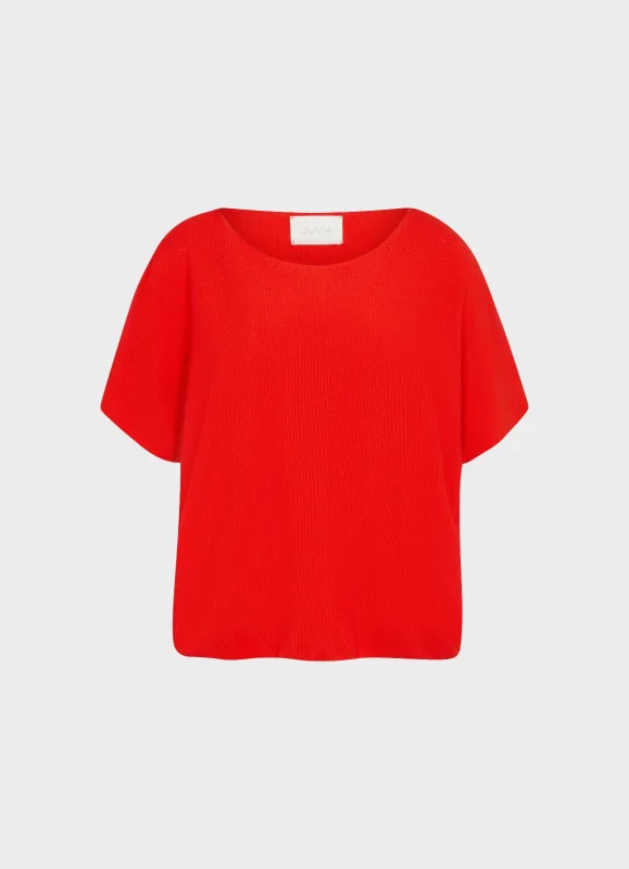 JUVIA Kurzarm-Pullover CYNTHIA