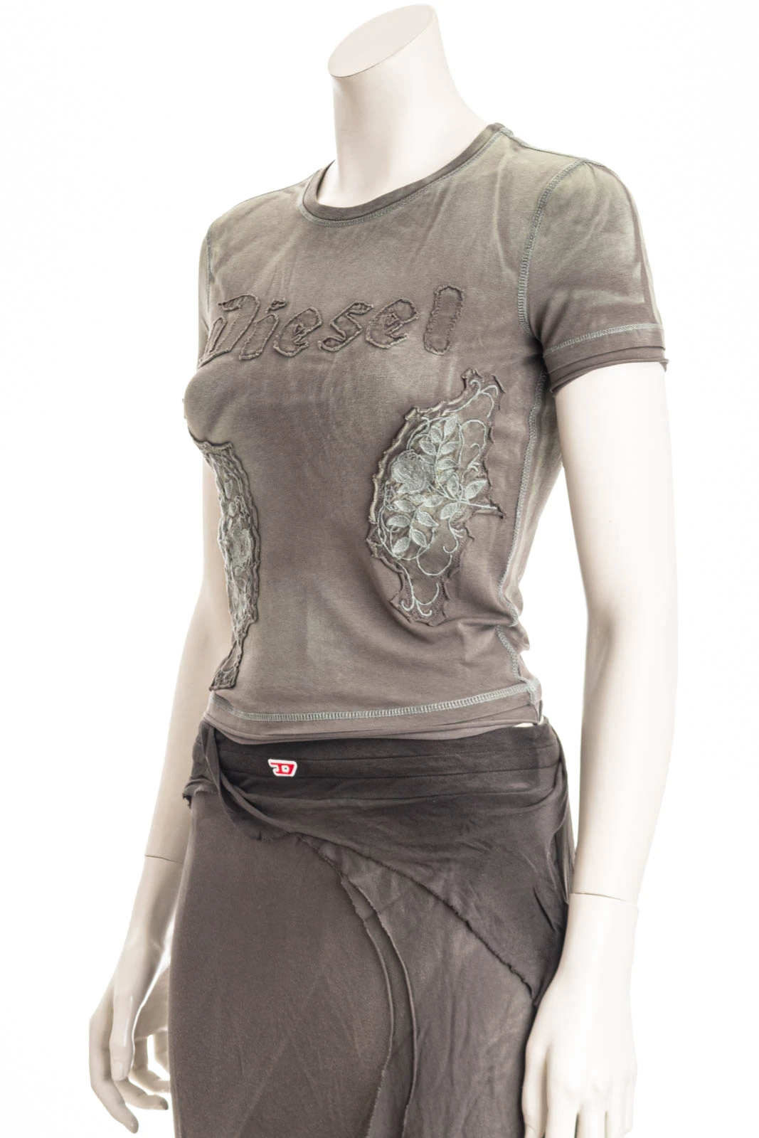 DIESEL T-Shirt T-UNCUT TOP – Bild 2
