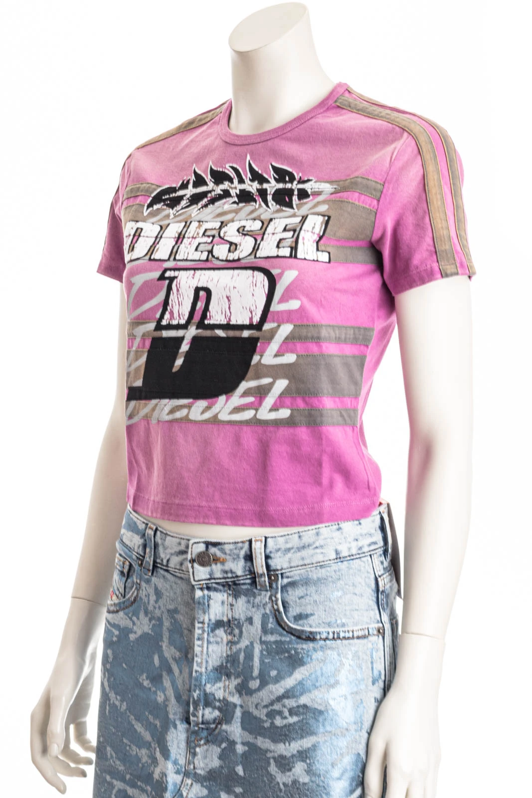 DIESEL Shirt T-UNCUTIE-STRIPE – Bild 2